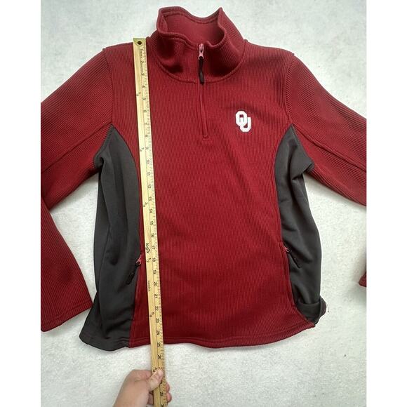 Oklahoma Sooners Colosseum Men XL Red Long Sleeve‎ Pullover Sweater Jacket - Picture 7 of 10